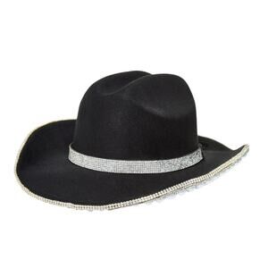 Ashley Stewart Straw Hat with Floral Cutouts Metallic Cutout Straw Hat – Ashley Stewart main image 3